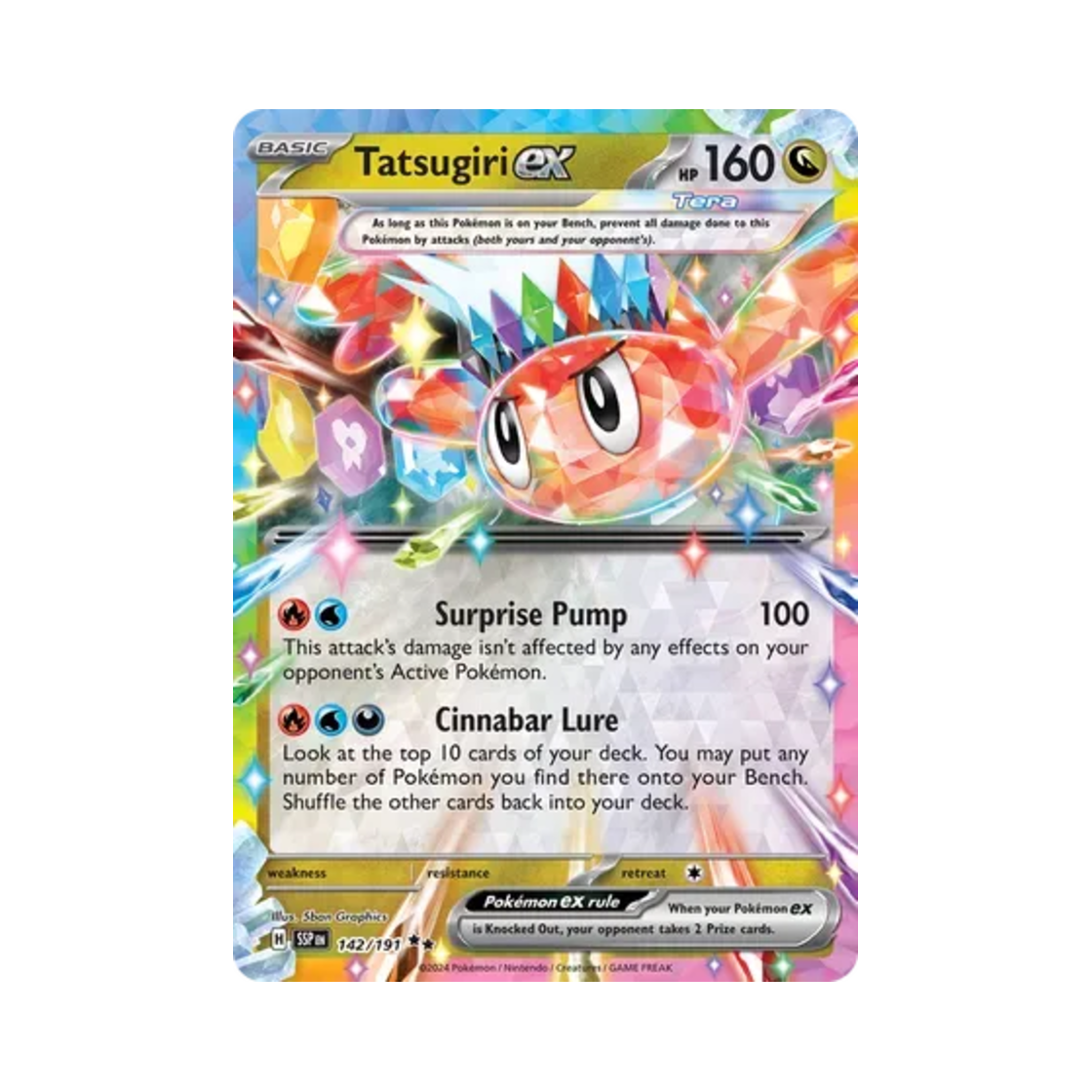 포켓몬 TCG 싸리용 ex DR 서징 스파크 (영문판)(Pokemon TCG Tatsugiri ex DR Surging Sparks (English Ver.)) - 1