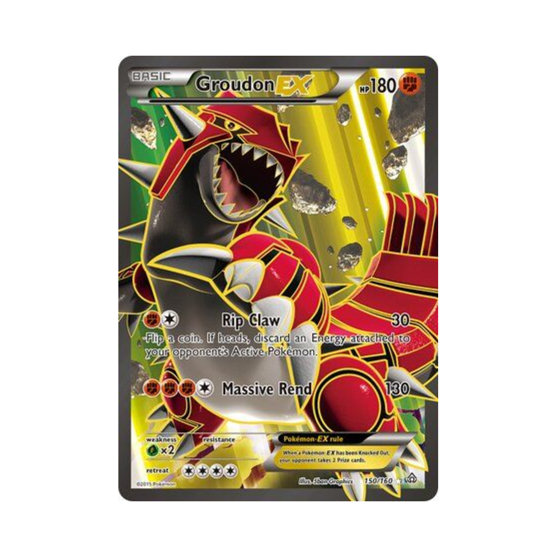 포켓몬 TCG 그란돈 EX RU 프라이멀 크래시 (영문판)(Pokemon TCG Groudon EX RU Primal Clash (English Ver.)) - 1