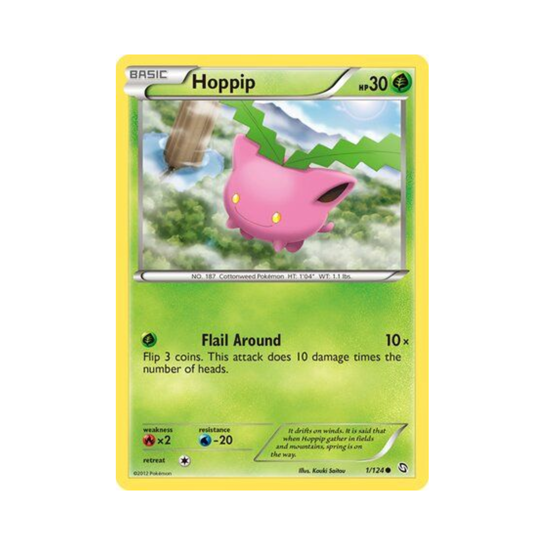 포켓몬 TCG 통통코 C 드래곤즈 엑잘티드 (영문판)(Pokemon TCG Hoppip C Dragons Exalted (English Ver.)) - 1