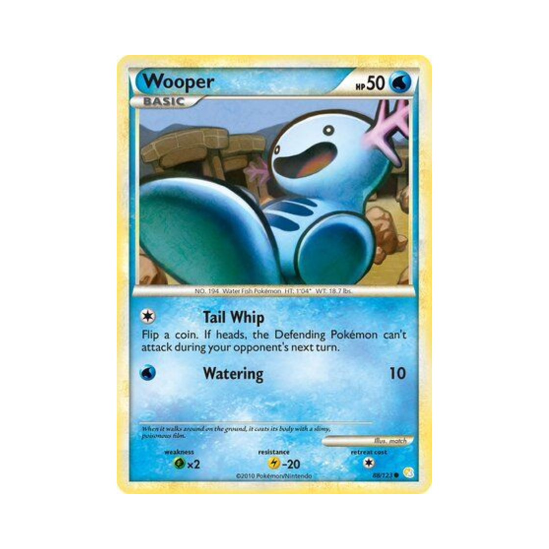 포켓몬 TCG 우파 C 하트골드 & 소울실버 (영문판)(Pokemon TCG Wooper C HeartGold & SoulSilver (English Ver.)) - 1