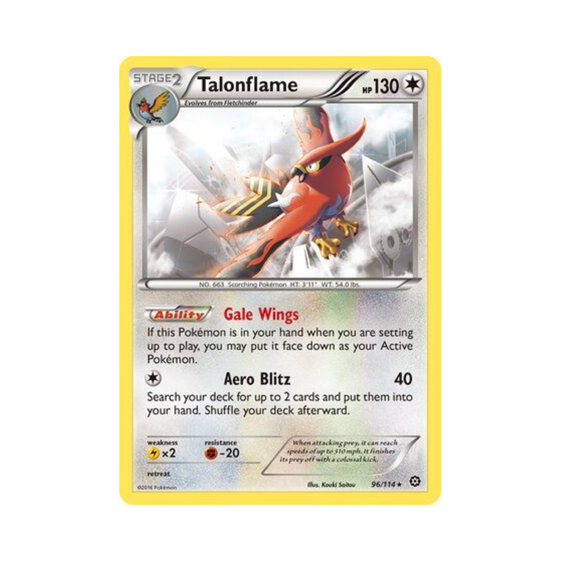 포켓몬 TCG 파이어로 R 스팀 시즈 (영문판)(Pokemon TCG Talonflame R Steam Siege (English Ver.))