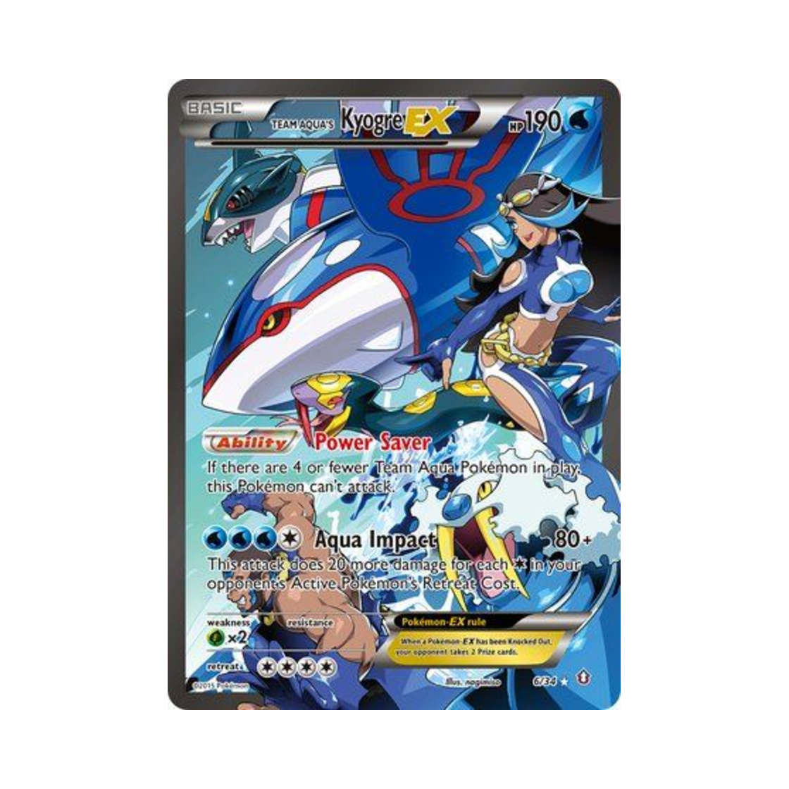 포켓몬 TCG 아쿠아단의 가이오가 EX RU 더블 크라이시스 (영문판)(Pokemon TCG Team Aqua's Kyogre EX RU Double Crisis (English Ver.)) - 1