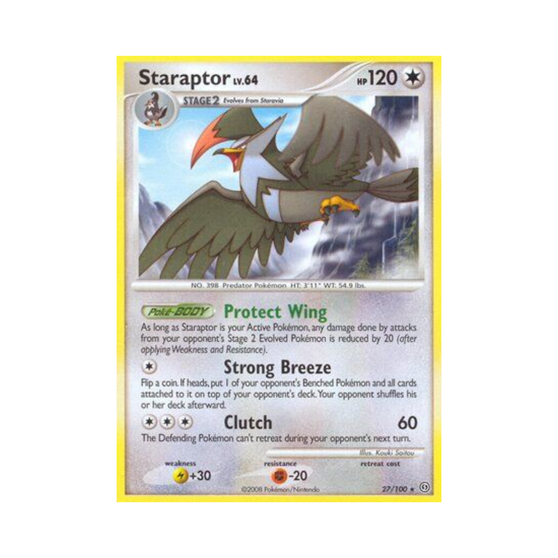 포켓몬 TCG 찌르호크 R 스톰프론트 (영문판)(Pokemon TCG Staraptor R Stormfront (English Ver.)) - 1
