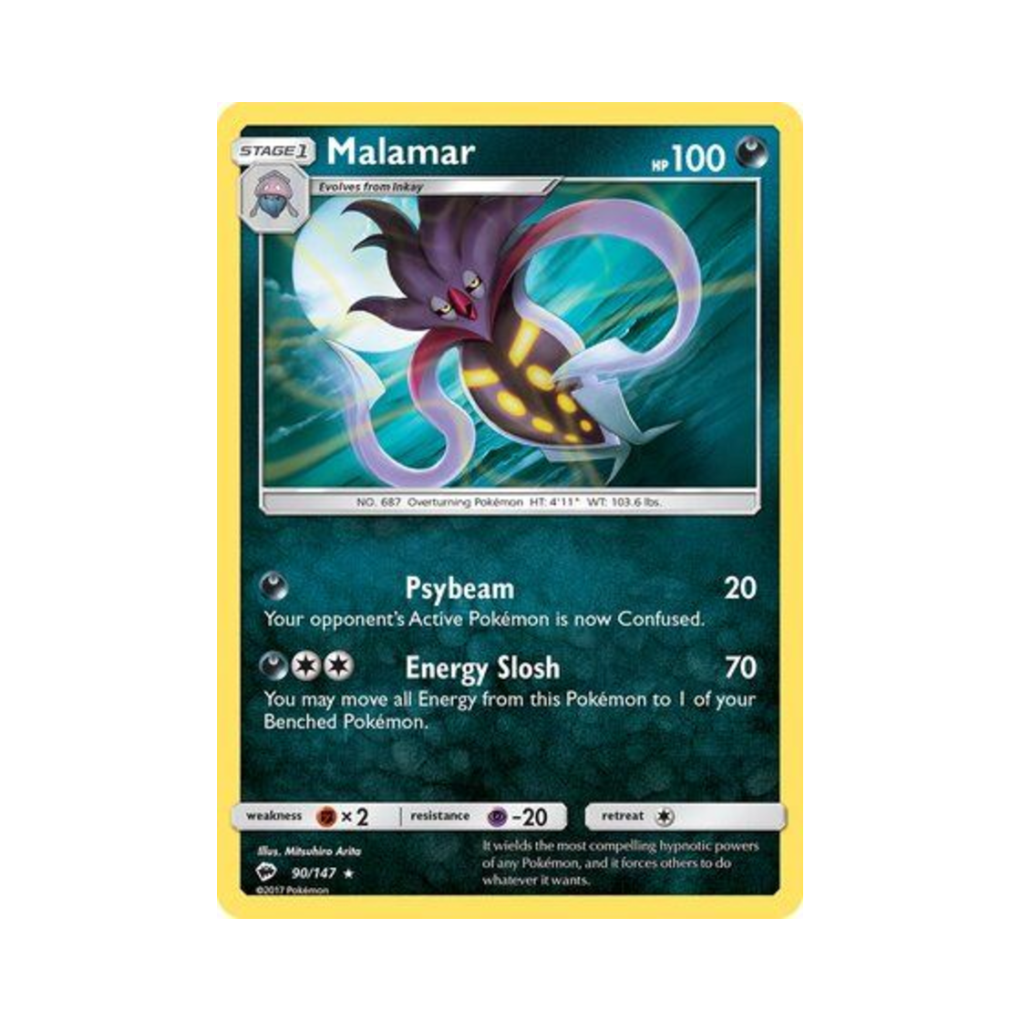 포켓몬 TCG 칼라마네로 R 버닝 쉐도우 (영문판)(Pokemon TCG Malamar R Burning Shadows (English Ver.)) - 1