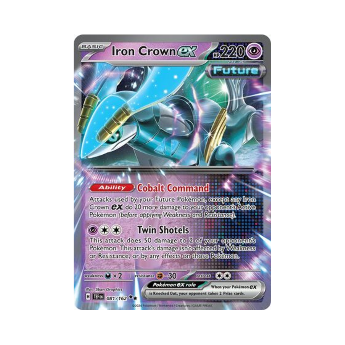 포켓몬 TCG 무쇠감투 ex DR 템포럴 포시스 (영문판)(Pokemon TCG Iron Crown ex DR Temporal Forces (English Ver.)) - 1
