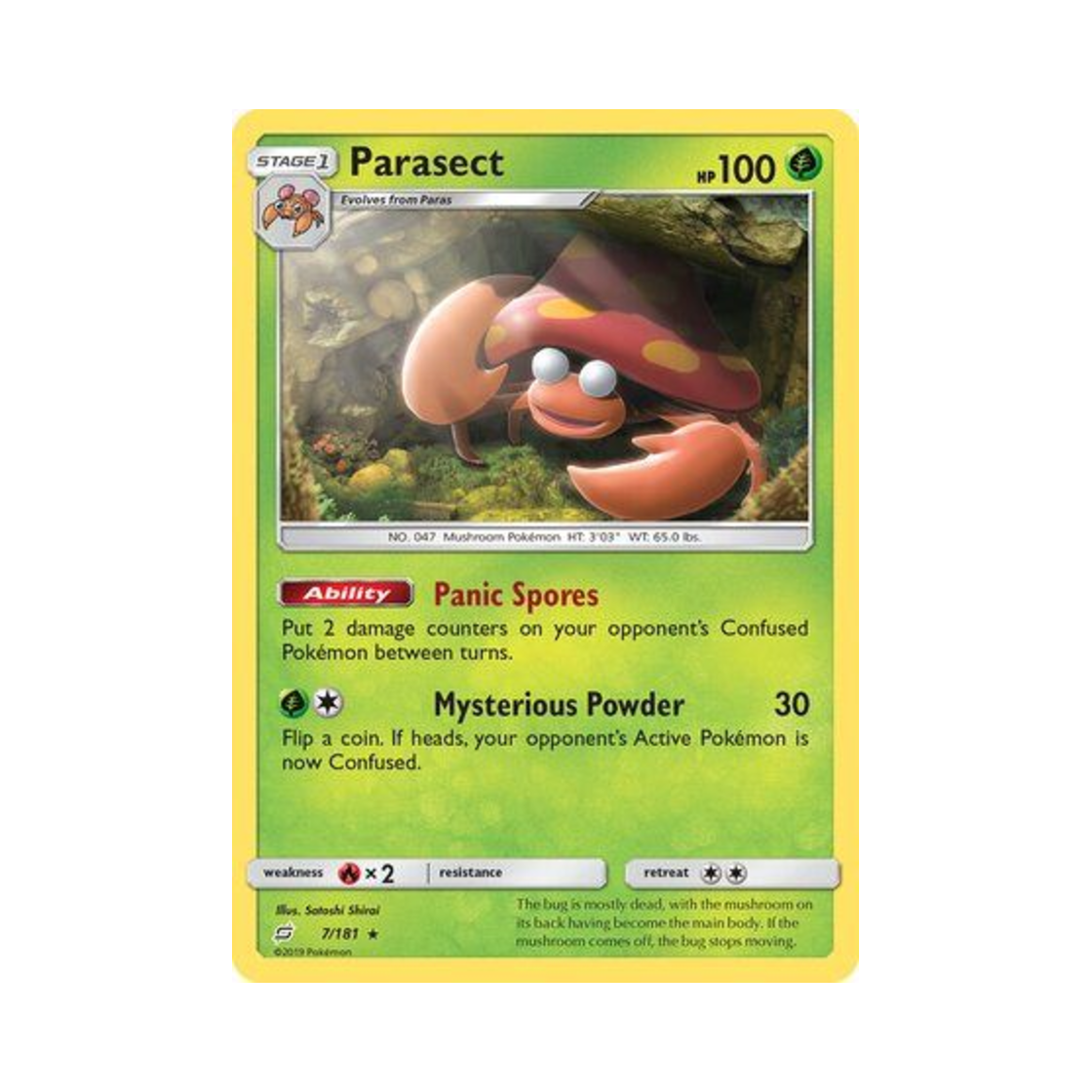 포켓몬 TCG 파라섹트 R 팀업 (영문판)(Pokemon TCG Parasect R Team Up (English Ver.))