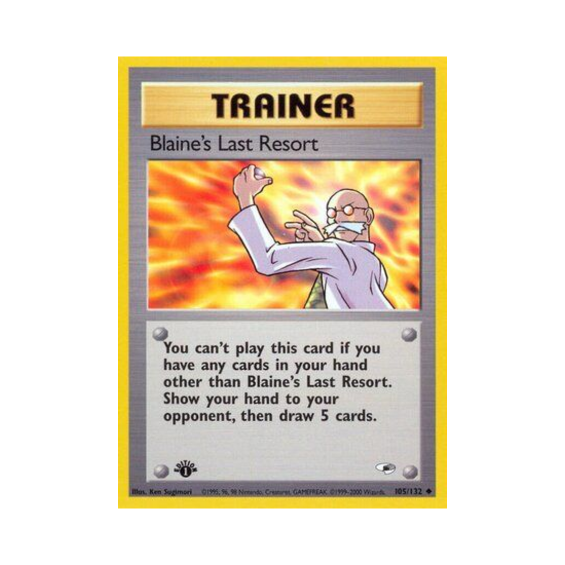 포켓몬 TCG 강연의 라스트 리소트 U 짐 히어로즈 (영문판)(Pokemon TCG Blaine's Last Resort U Gym Heroes (English Ver.)) - 1