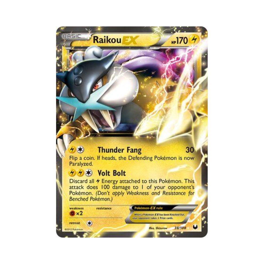 포켓몬 TCG 라이코 ex RHE 다크 익스플로러스 (영문판)(Pokemon TCG Raikou ex RHE Dark Explorers (English Ver.)) - 1