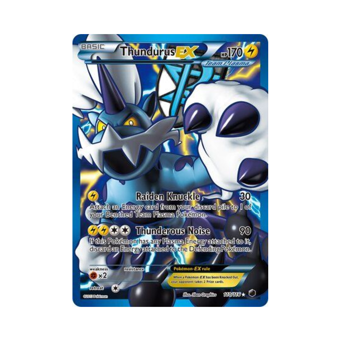 포켓몬 TCG 볼트로스 ex RU 플라스마 프리즈 (영문판)(Pokemon TCG Thundurus ex RU Plasma Freeze (English Ver.)) - 1