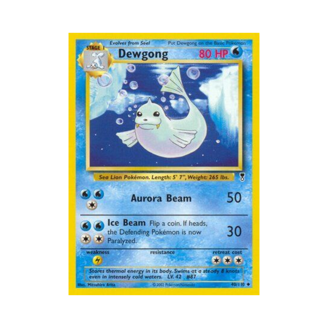 포켓몬 TCG 쥬레곤 U 레전더리 컬렉션 (영문판)(Pokemon TCG Dewgong U Legendary Collection (English Ver.)) - 1