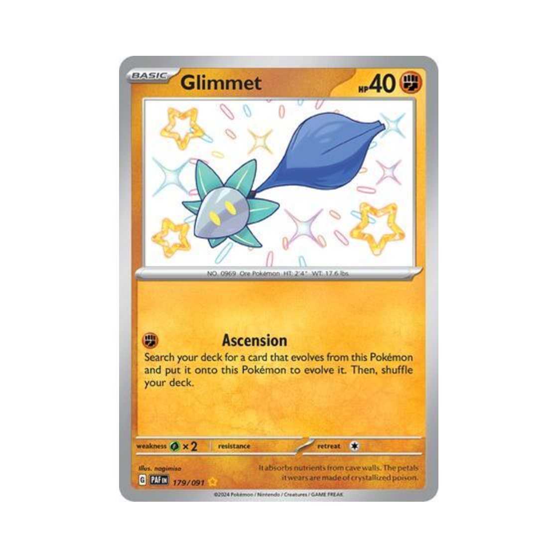 포켓몬 TCG 초롱순 SR 팔데아 페이트 (영문판)(Pokemon TCG Glimmet SR Paldean Fates (English Ver.)) - 1
