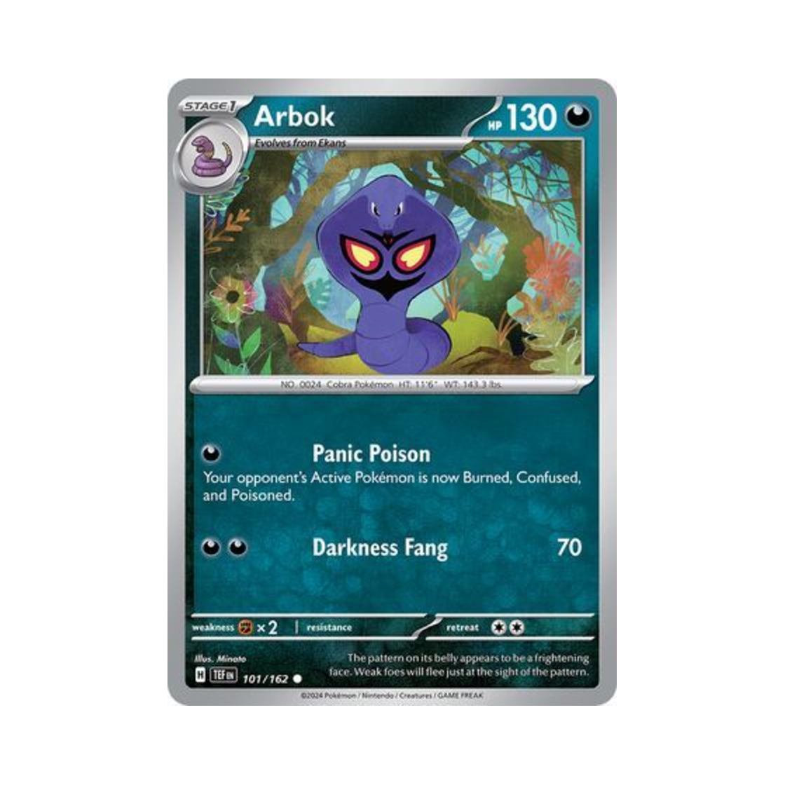 포켓몬 TCG 아보크 C 템포럴 포시스 (영문판)(Pokemon TCG Arbok C Temporal Forces (English Ver.)) - 1