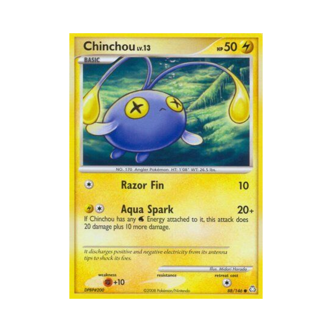포켓몬 TCG 초라기 C 레전드 어웨이크드 (영문판)(Pokemon TCG Chinchou C Legends Awakened (English Ver.)) - 1