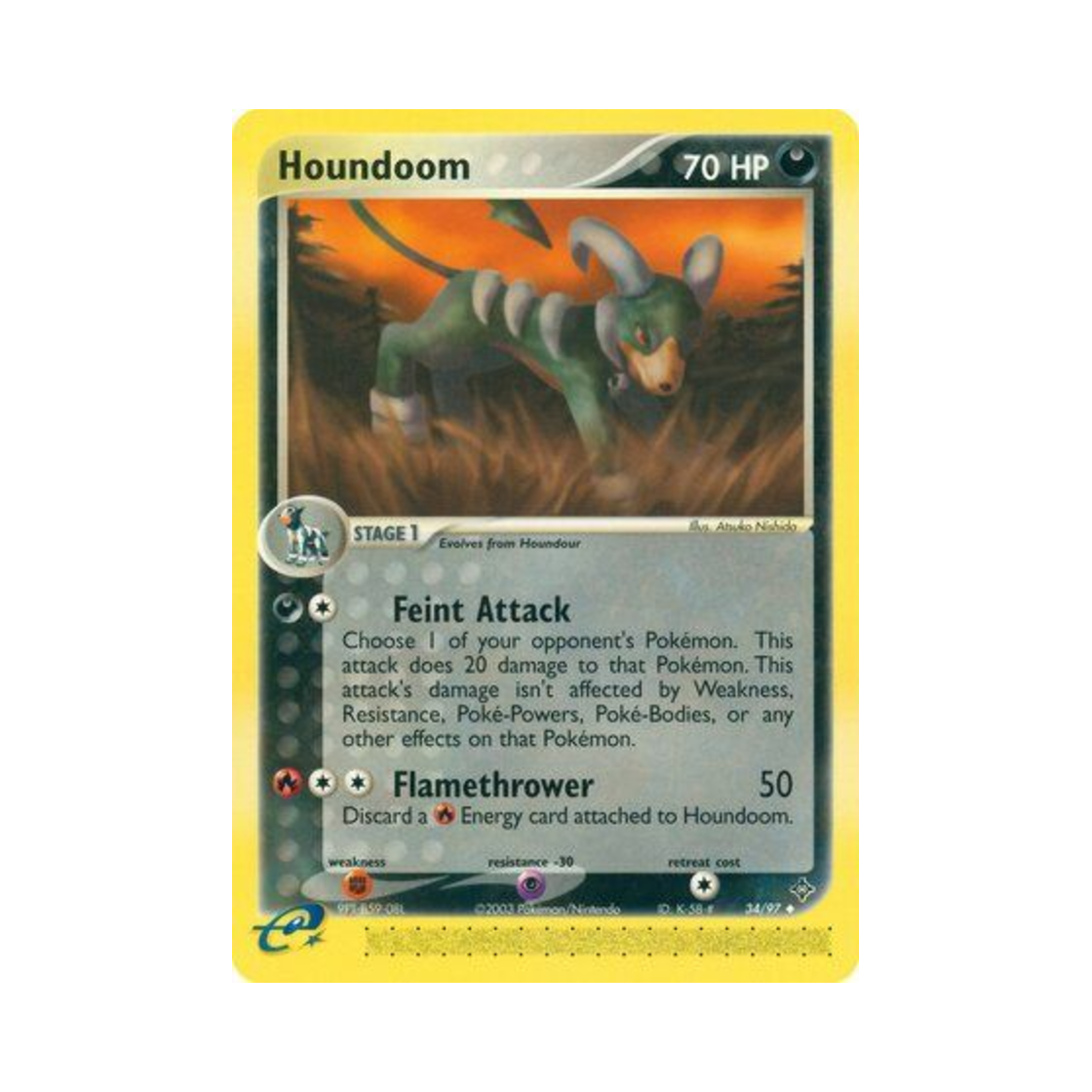포켓몬 TCG 헬가 U EX 드래곤 (영문판)(Pokemon TCG Houndoom U EX Dragon (English Ver.)) - 1