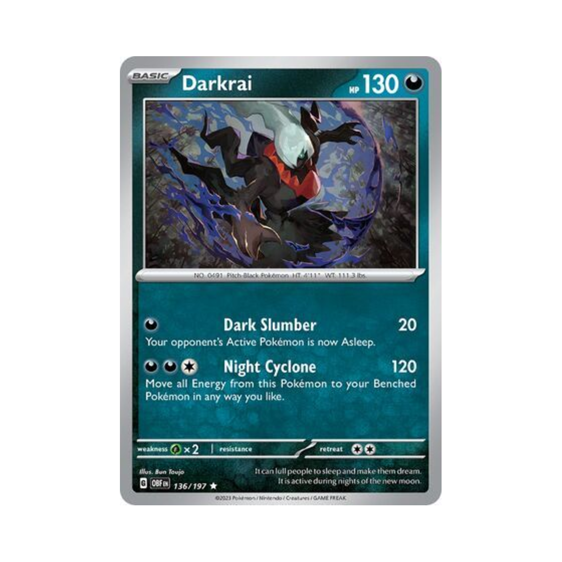 포켓몬 TCG 다크라이 R 옵시디언 플레임즈 (영문판)(Pokemon TCG Darkrai R Obsidian Flames (English Ver.)) - 1
