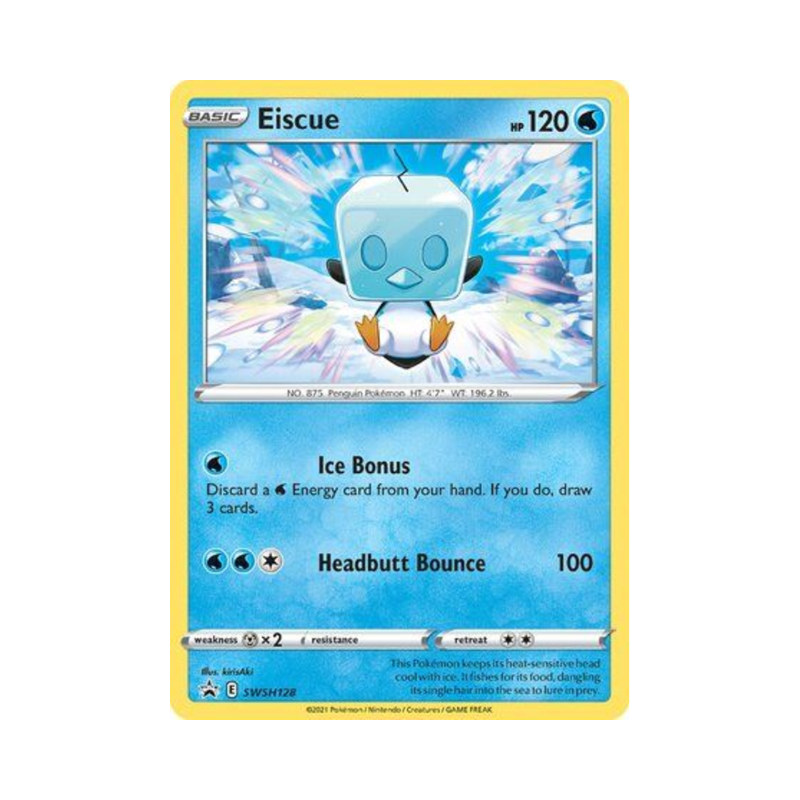 포켓몬 TCG 빙큐보 P 소드 & 실드 프로모카드 (영문판)(Pokemon TCG Eiscue P Sword & Shield Promos (English Ver.)) - 1