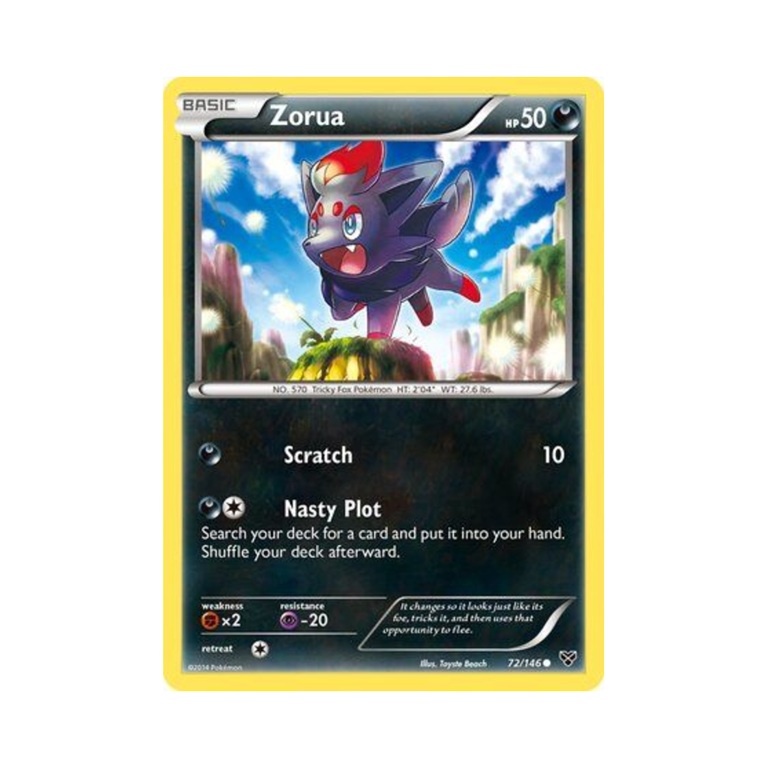 포켓몬 TCG 조로아 C XY (영문판)(Pokemon TCG Zorua C XY (English Ver.)) - 1