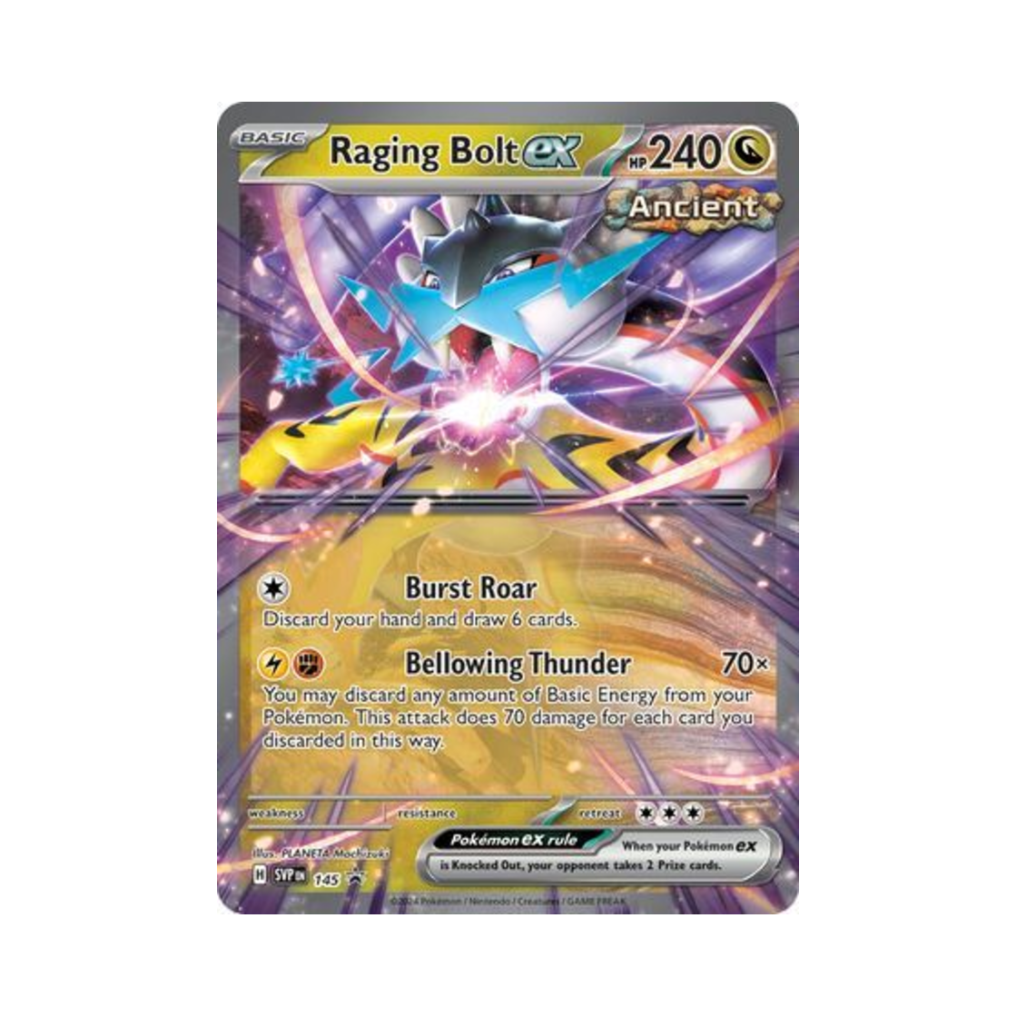 포켓몬 TCG 날뛰는우레 ex P 스칼렛 & 바이올렛 프로모 카드 (영문판)(Pokemon TCG Raging Bolt ex P Scarlet & Violet Promos (English Ver.)) - 1
