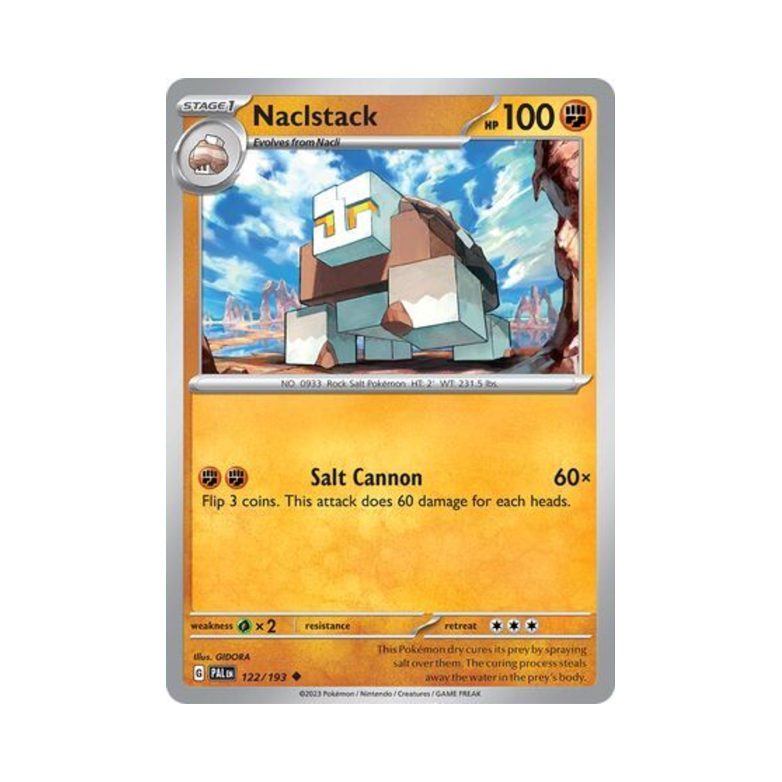 포켓몬 TCG 스태솔트 U 팔데아 이볼브드 (영문판)(Pokemon TCG Naclstack U Paldea Evolved (English Ver.)) - 1