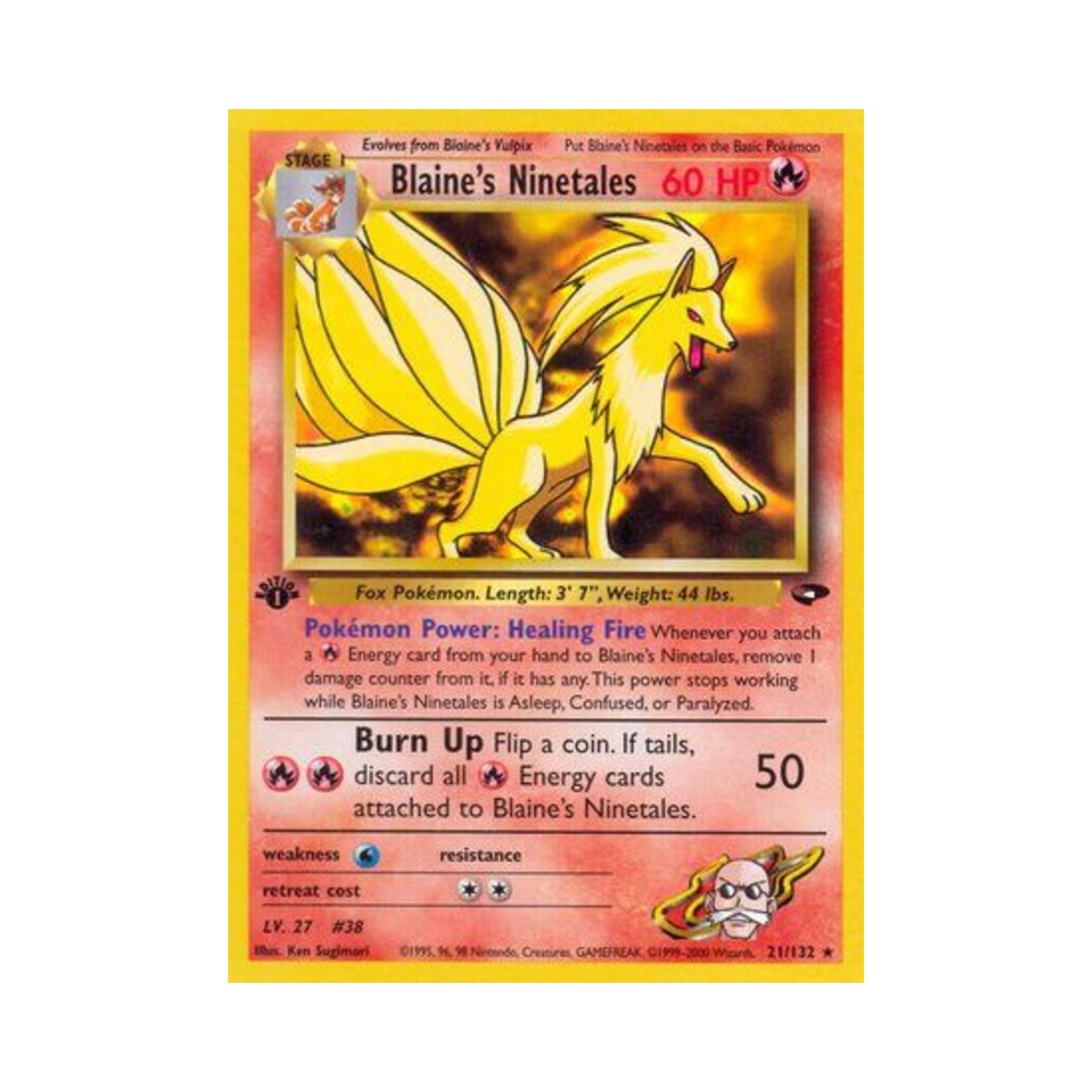 포켓몬 TCG 강연의 나인테일 R 짐 첼린지 (영문판)(Pokemon TCG Blaine's Ninetales R Gym Challenge (English Ver.)) - 1