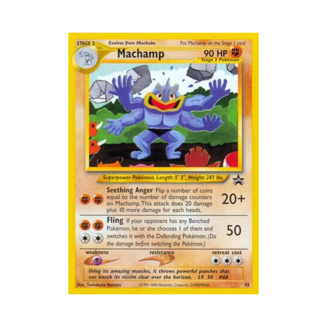 포켓몬 TCG 괴력몬 P 위자드 오브 더 코스트 프로모카드 (영문판)(Pokemon TCG Machamp P Wizards of the Coast Promos (English Ver.))