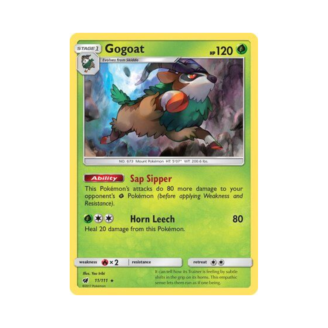 포켓몬 TCG 고고트 RH 크림슨 인베이전 (영문판)(Pokemon TCG Gogoat RH Crimson Invasion (English Ver.)) - 1