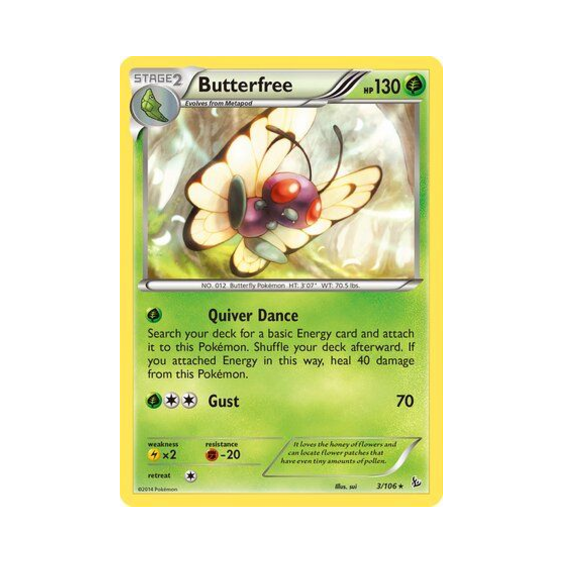 포켓몬 TCG 버터플 R 플래시파이어 (영문판)(Pokemon TCG Butterfree R Flashfire (English Ver.)) - 1