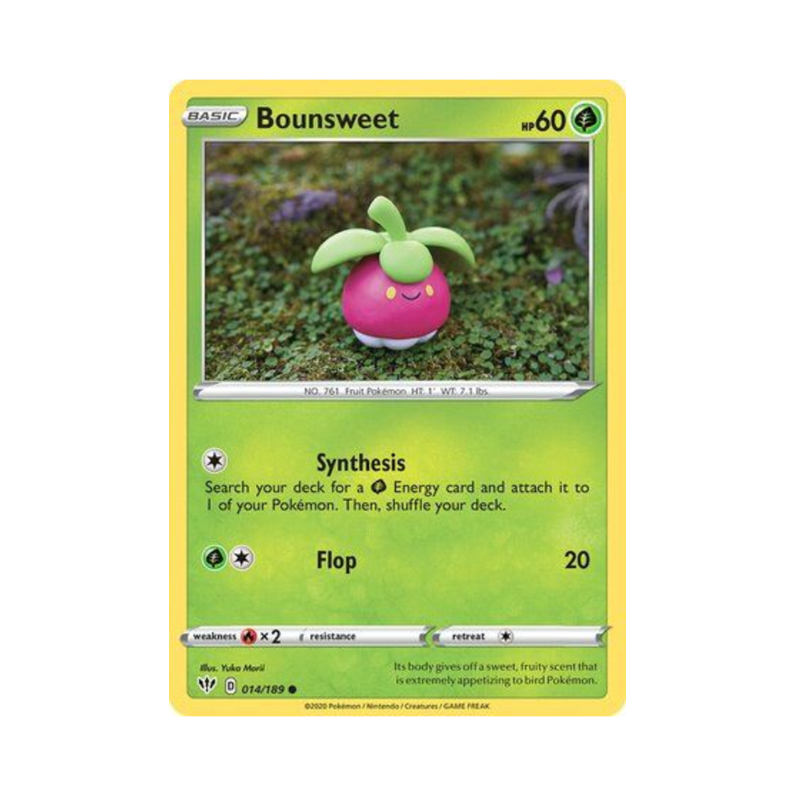 포켓몬 TCG 달콤아 C 다크니스 어블레이즈 (영문판)(Pokemon TCG Bounsweet C Darkness Ablaze (English Ver.)) - 1