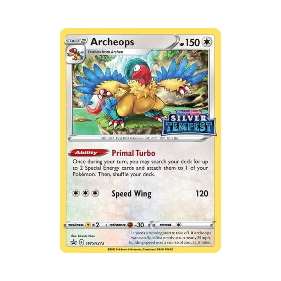 포켓몬 TCG 아케오스 P 소드 & 실드 프로모카드 (영문판)(Pokemon TCG Archeops P Sword & Shield Promos (English Ver.)) - 1
