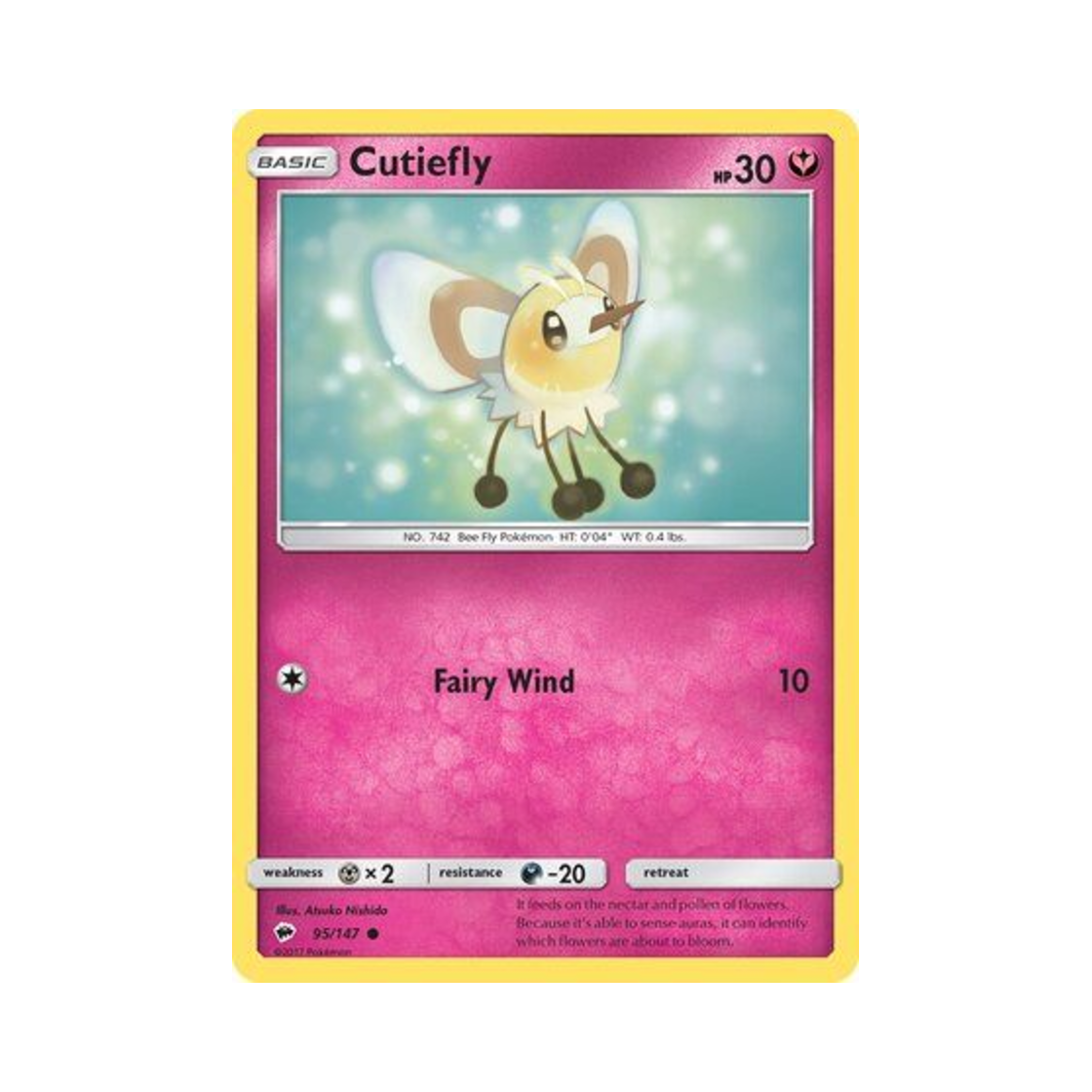 포켓몬 TCG 에블리 C 버닝 쉐도우 (영문판)(Pokemon TCG Cutiefly C Burning Shadows (English Ver.)) - 1