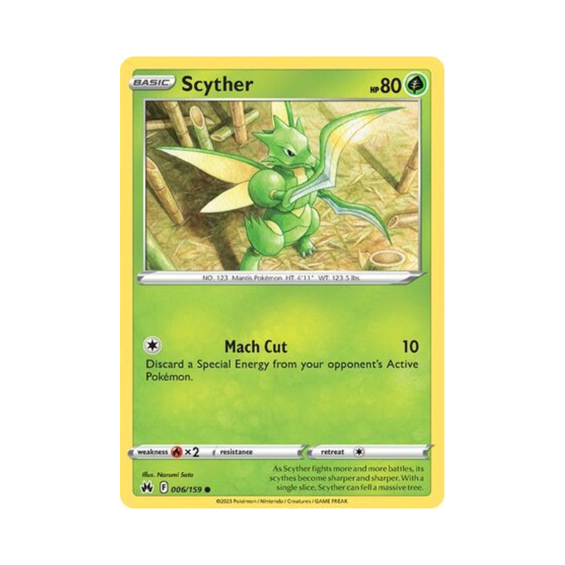 포켓몬 TCG 스라크 C 크라운 제니스 (영문판)(Pokemon TCG Scyther C Crown Zenith (English Ver.)) - 1