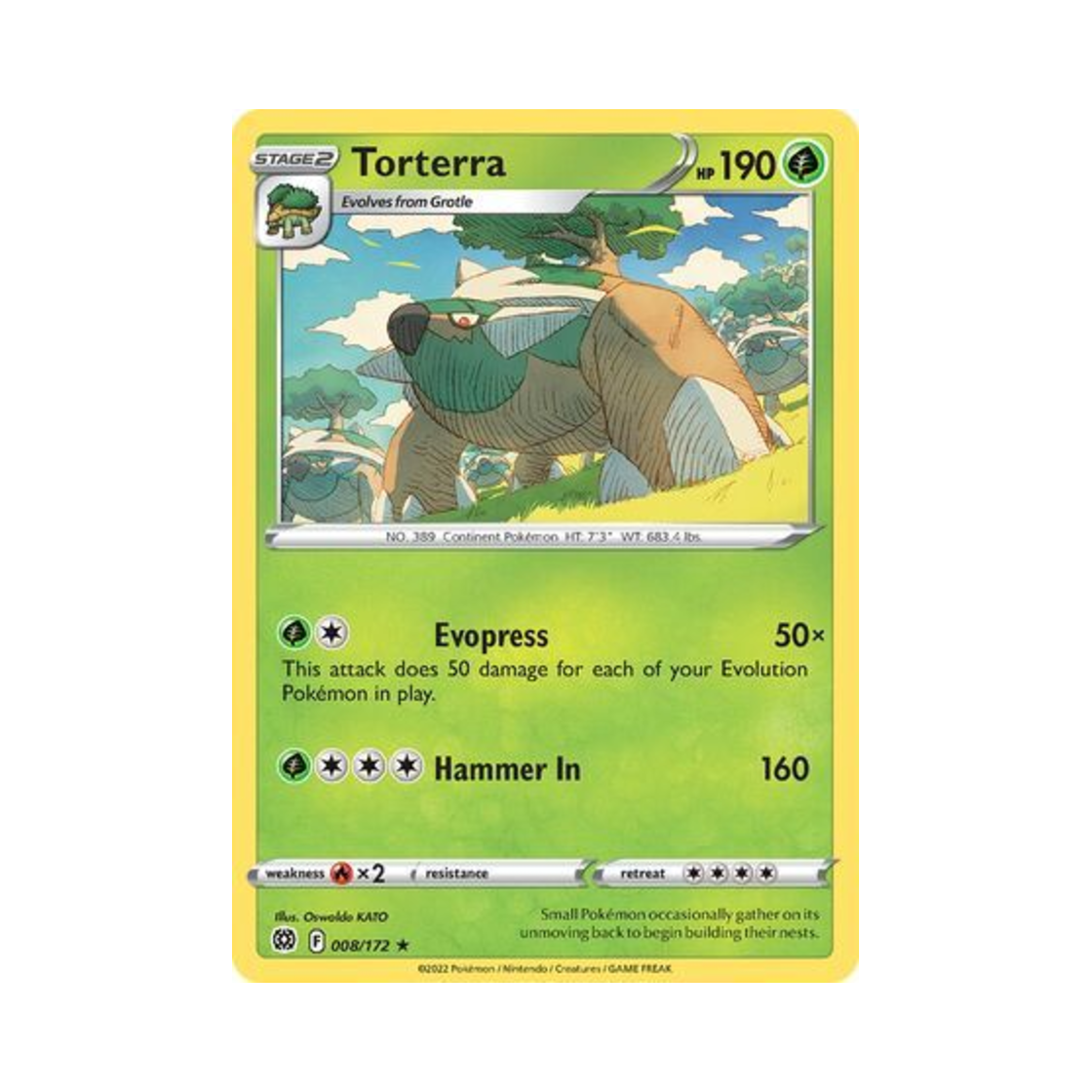 포켓몬 TCG 토대부기 RH 브릴리언트 스타즈 (영문판)(Pokemon TCG Torterra RH Brilliant Stars (English Ver.)) - 1