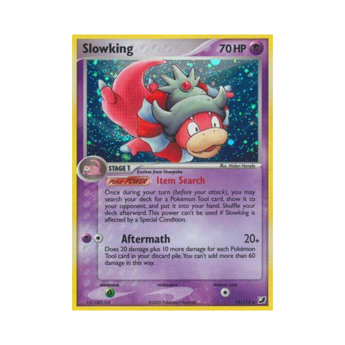 포켓몬 TCG 야도킹 RH EX 언씬 포시스 (영문판)(Pokemon TCG Slowking RH EX Unseen Forces (English Ver.))