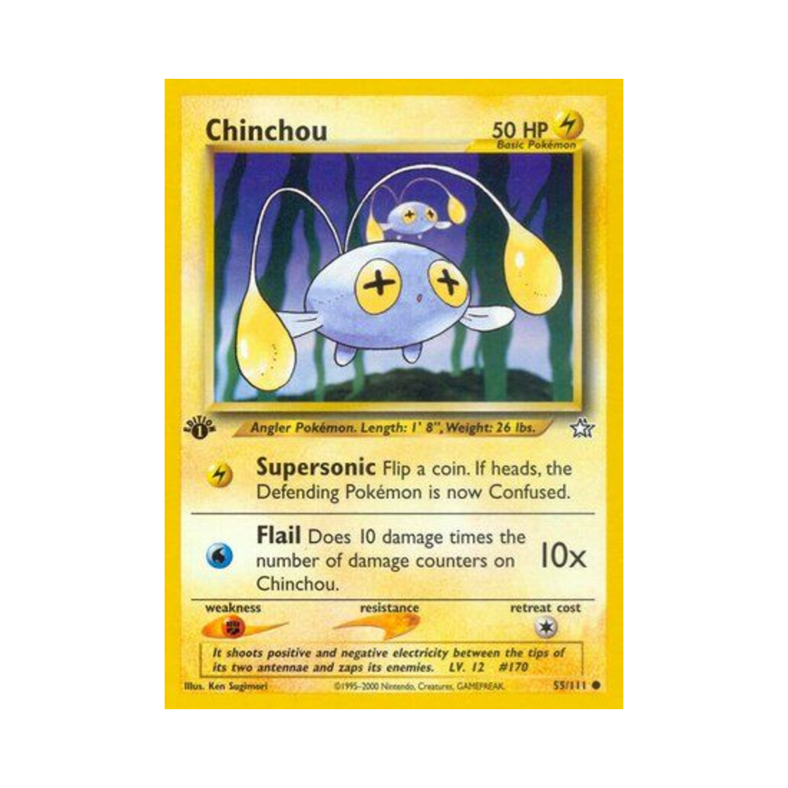 포켓몬 TCG 초라기 C 네오 제네시스 (영문판)(Pokemon TCG Chinchou C Neo Genesis (English Ver.)) - 1