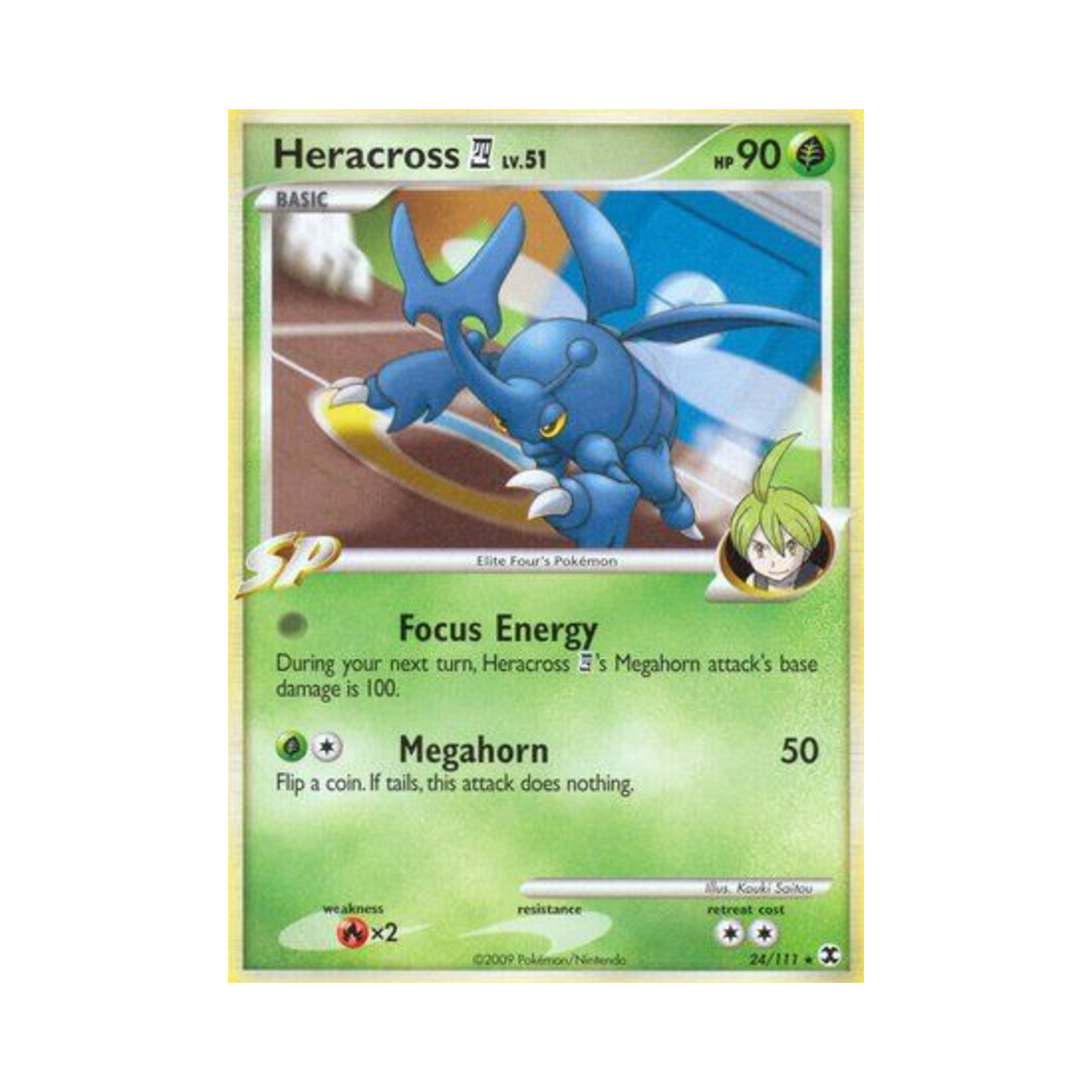 포켓몬 TCG 헤라크로스 E4 R 라이징 라이벌스 (영문판)(Pokemon TCG Heracross E4 R Rising Rivals (English Ver.)) - 1