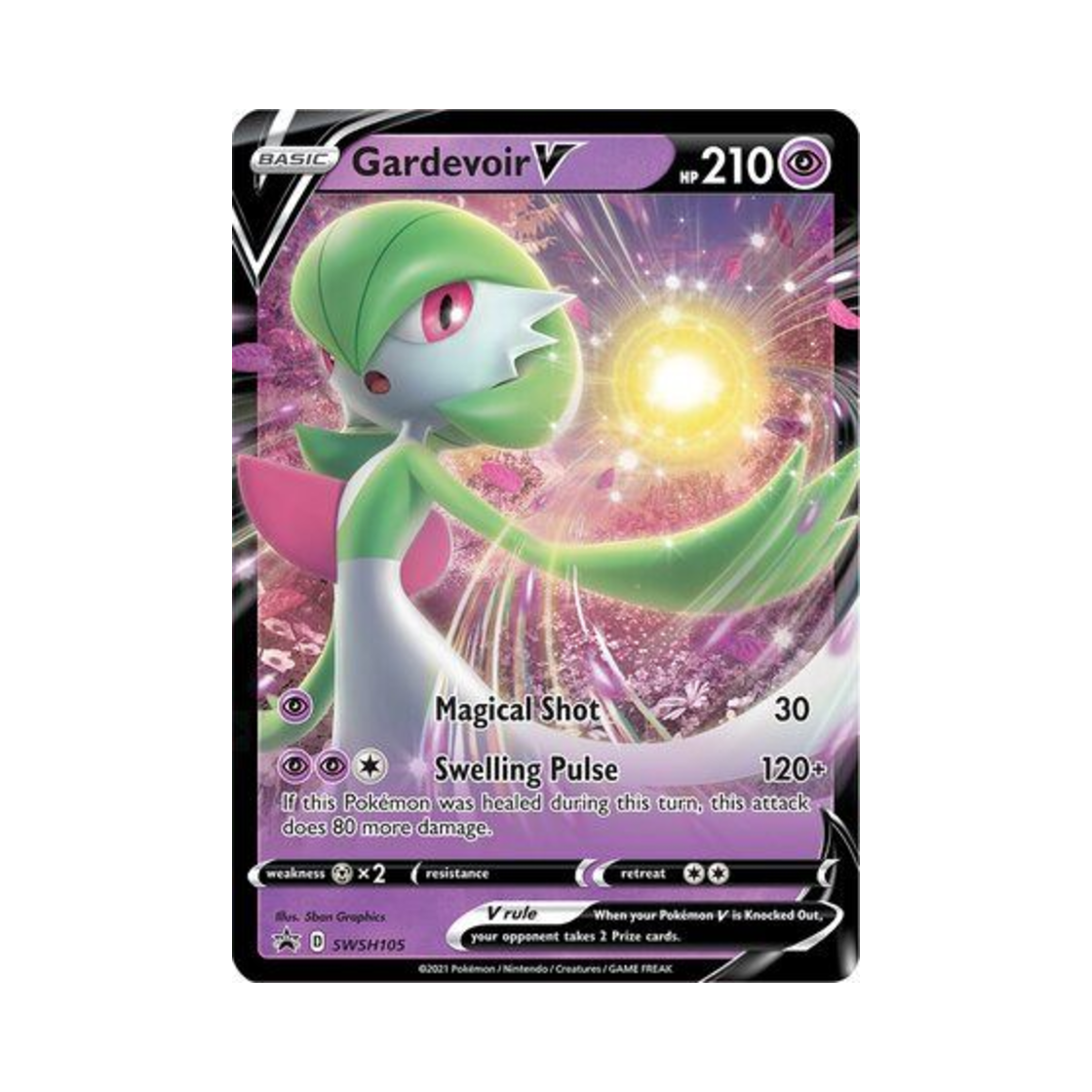 포켓몬 TCG 가디안 V P 소드 & 실드 프로모카드 (영문판)(Pokemon TCG Gardevoir V P Sword & Shield Promos (English Ver.)) - 1