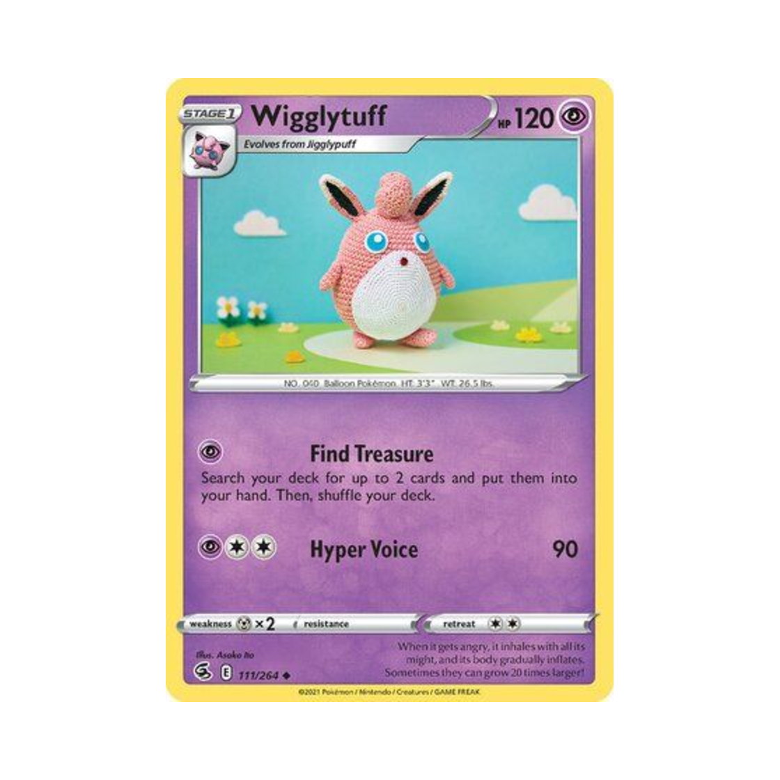 포켓몬 TCG 푸크린 U 퓨전 스트라이크 (영문판)(Pokemon TCG Wigglytuff U Fusion Strike (English Ver.)) - 1