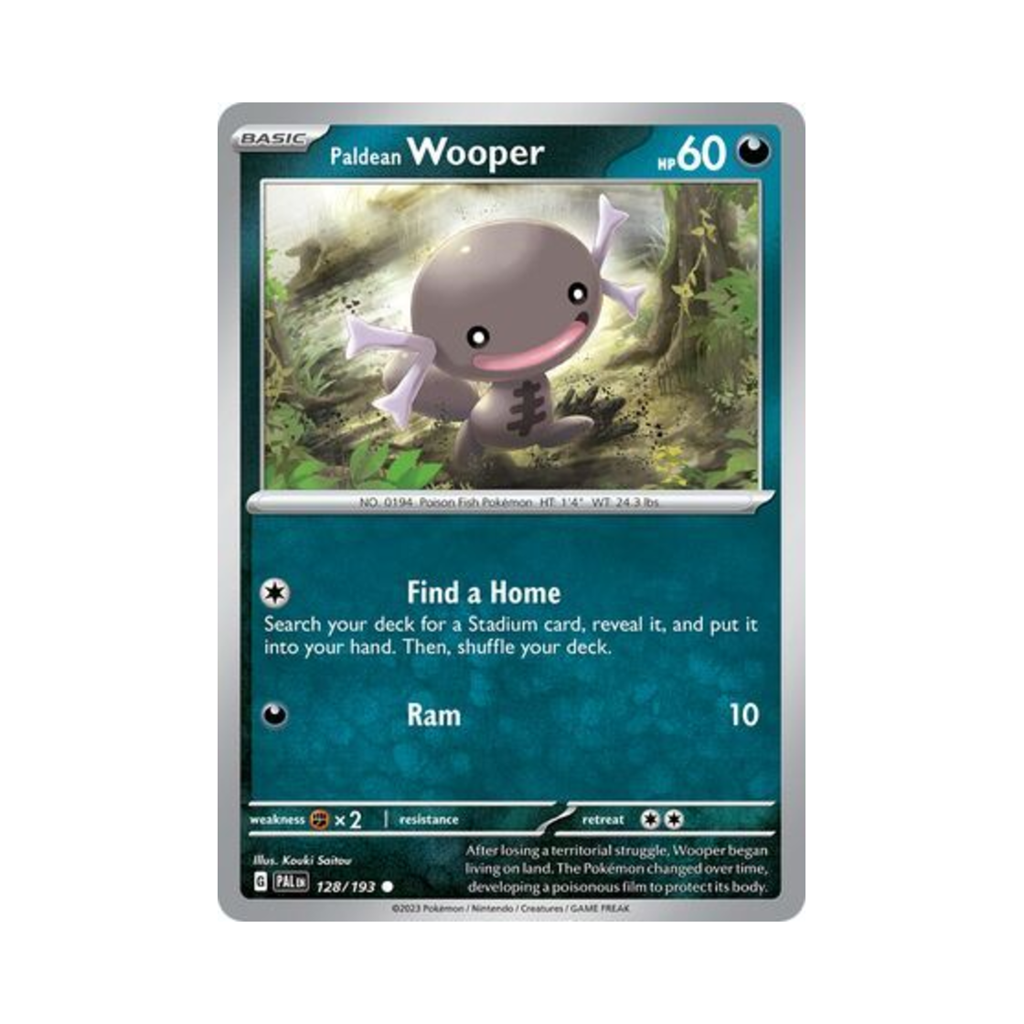 포켓몬 TCG 팔데아 우파 C 팔데아 이볼브드 (영문판)(Pokemon TCG Paldean Wooper C Paldea Evolved (English Ver.)) - 1