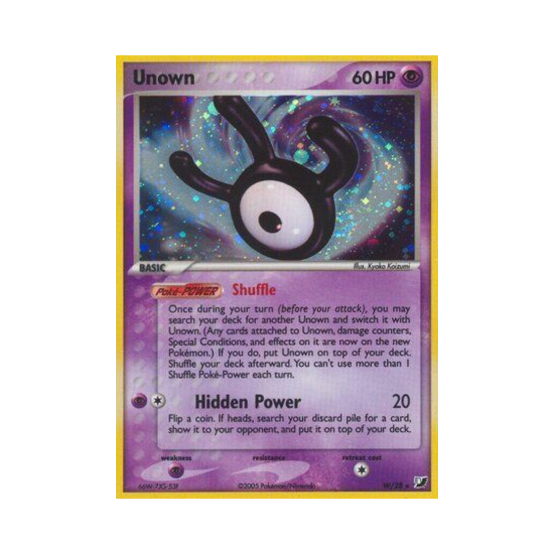 포켓몬 TCG 안농 RH EX 언씬 포시스 (영문판)(Pokemon TCG Unown RH EX Unseen Forces (English Ver.)) - 1