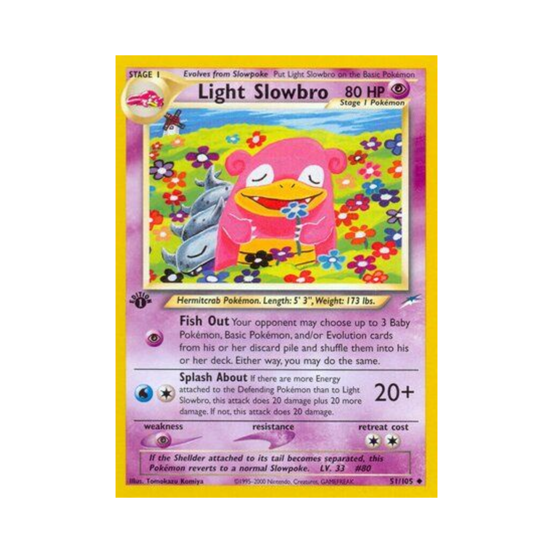 포켓몬 TCG 라이트 야도란 U 네오 데스티니 (영문판)(Pokemon TCG Light Slowbro U Neo Destiny (English Ver.)) - 1