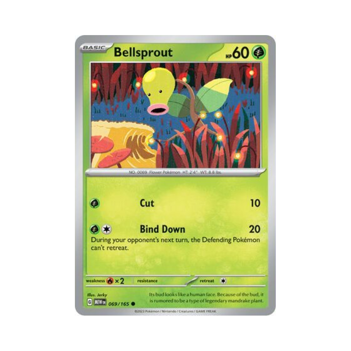 포켓몬 TCG 모다피 C 스칼렛 & 바이올렛 151 (영문판)(Pokemon TCG Bellsprout C Scarlet & Violet 151 (English Ver.)) - 1