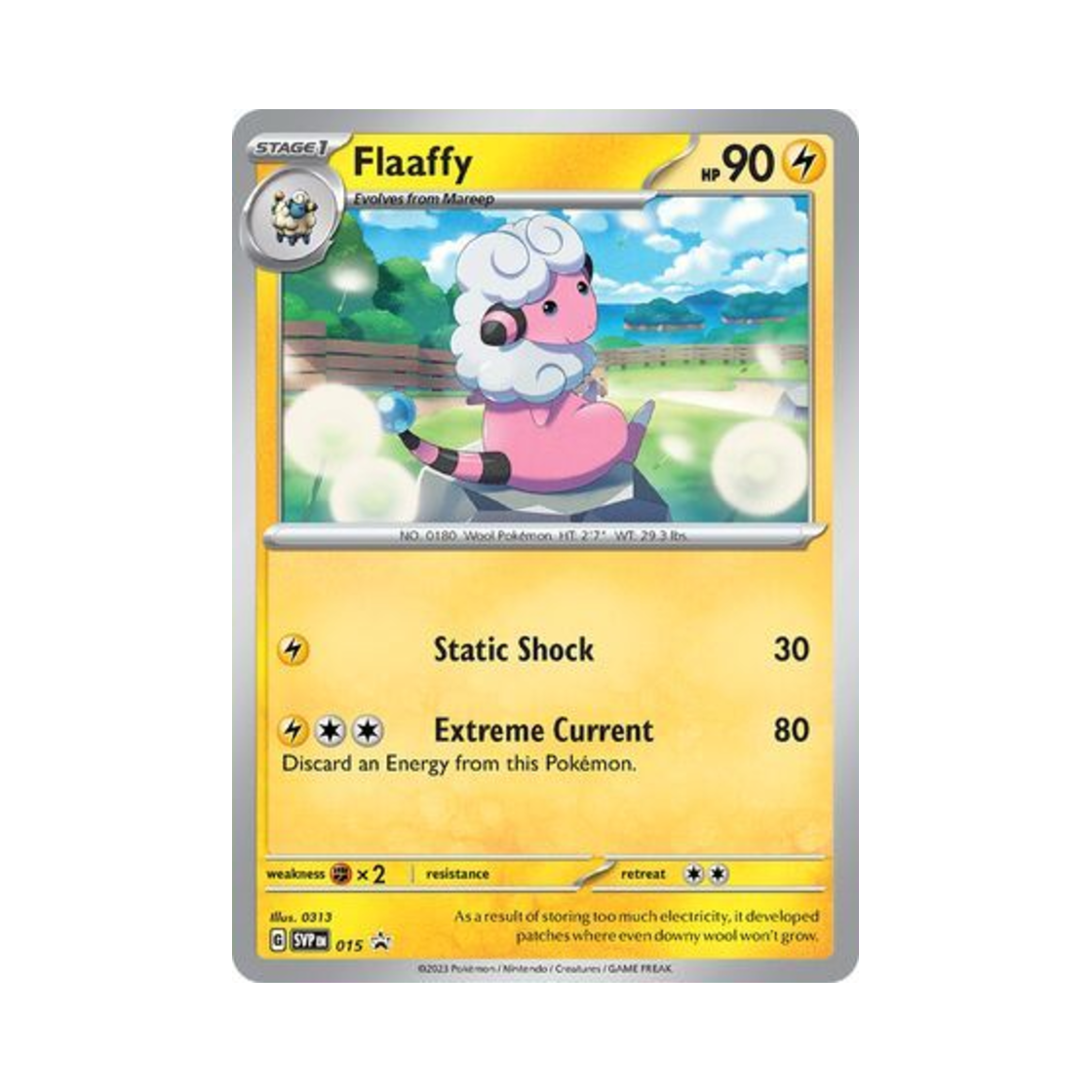 포켓몬 TCG 보송송 P 스칼렛 & 바이올렛 프로모 카드 (영문판)(Pokemon TCG Flaaffy P Scarlet & Violet Promos (English Ver.)) - 1