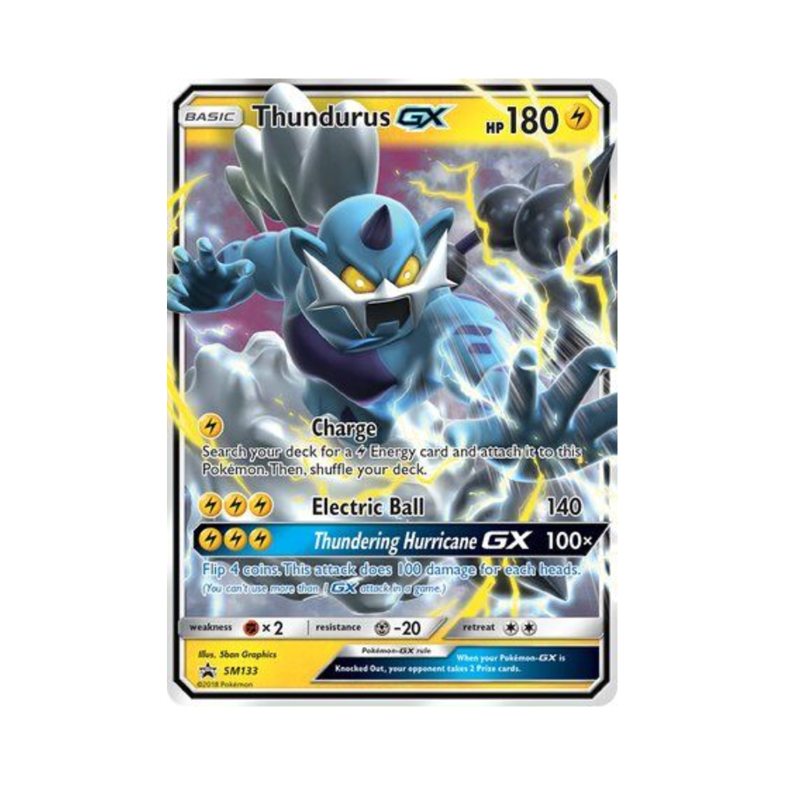 포켓몬 TCG 볼트로스 GX P 썬 & 문 프로모카드 (영문판)(Pokemon TCG Thundurus GX P Sun & Moon Promos (English Ver.)) - 1