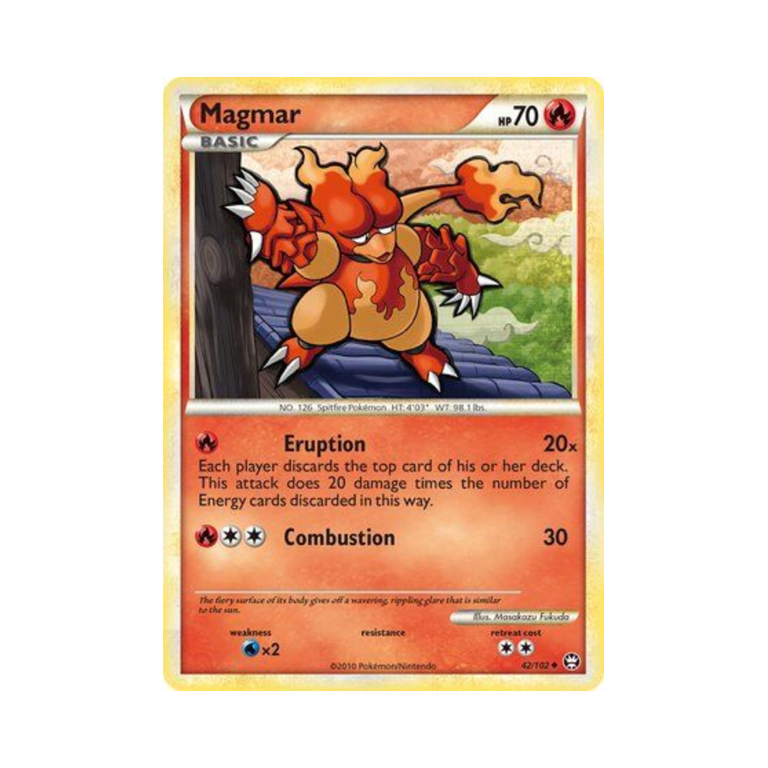 포켓몬 TCG 마그마 U 트라이엄펀트 (영문판)(Pokemon TCG Magmar U Triumphant (English Ver.)) - 1