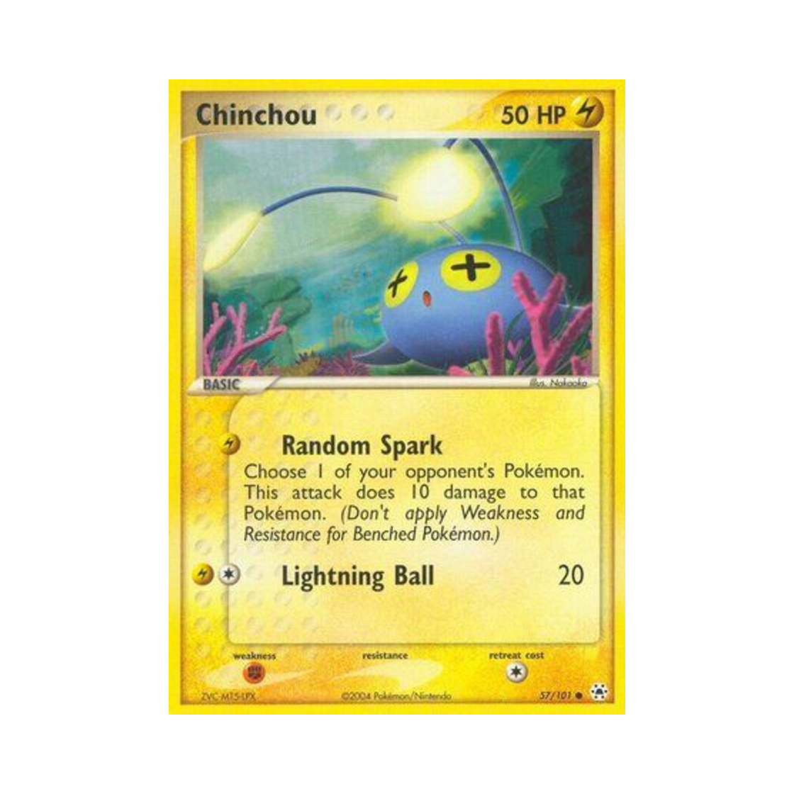 포켓몬 TCG 초라기 C EX 히든 레전드 (영문판)(Pokemon TCG Chinchou C EX Hidden Legends (English Ver.)) - 1