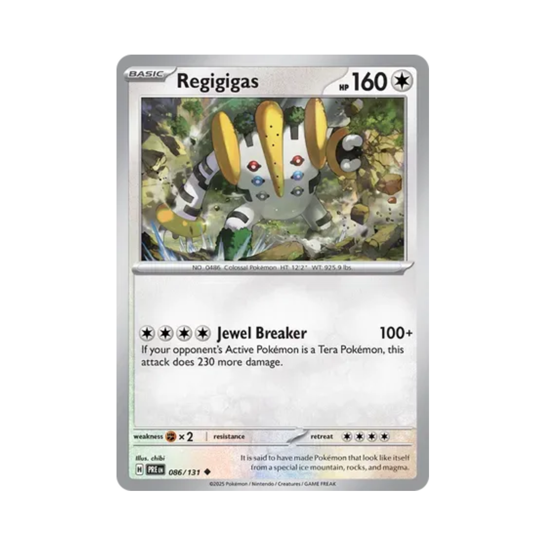 PRE086/131 Pokemon TCG Regigigas U Prismatic Evolutions (English Ver.)