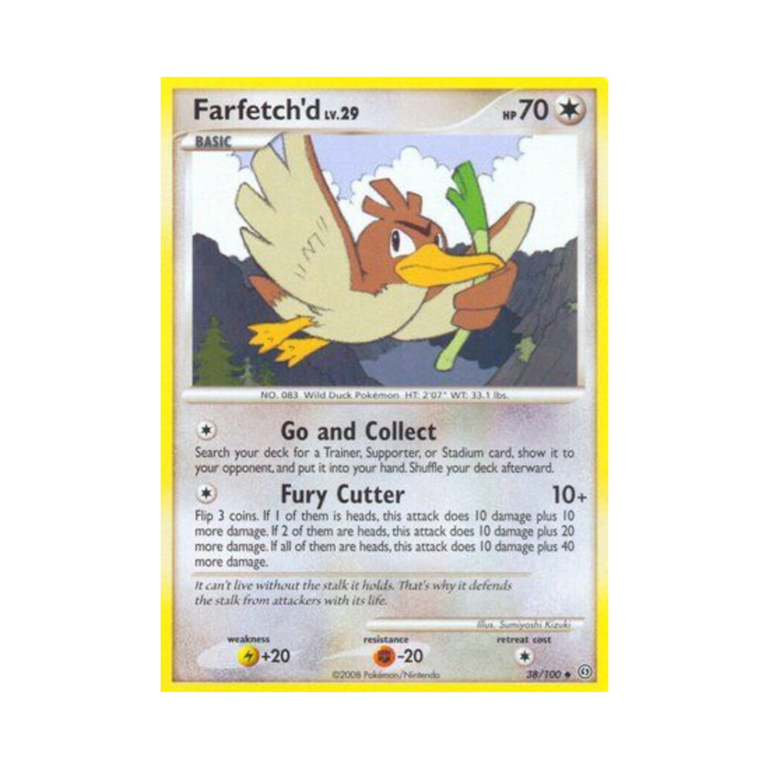 포켓몬 TCG 파오리 U 스톰프론트 (영문판)(Pokemon TCG Farfetch'd U Stormfront (English Ver.)) - 1