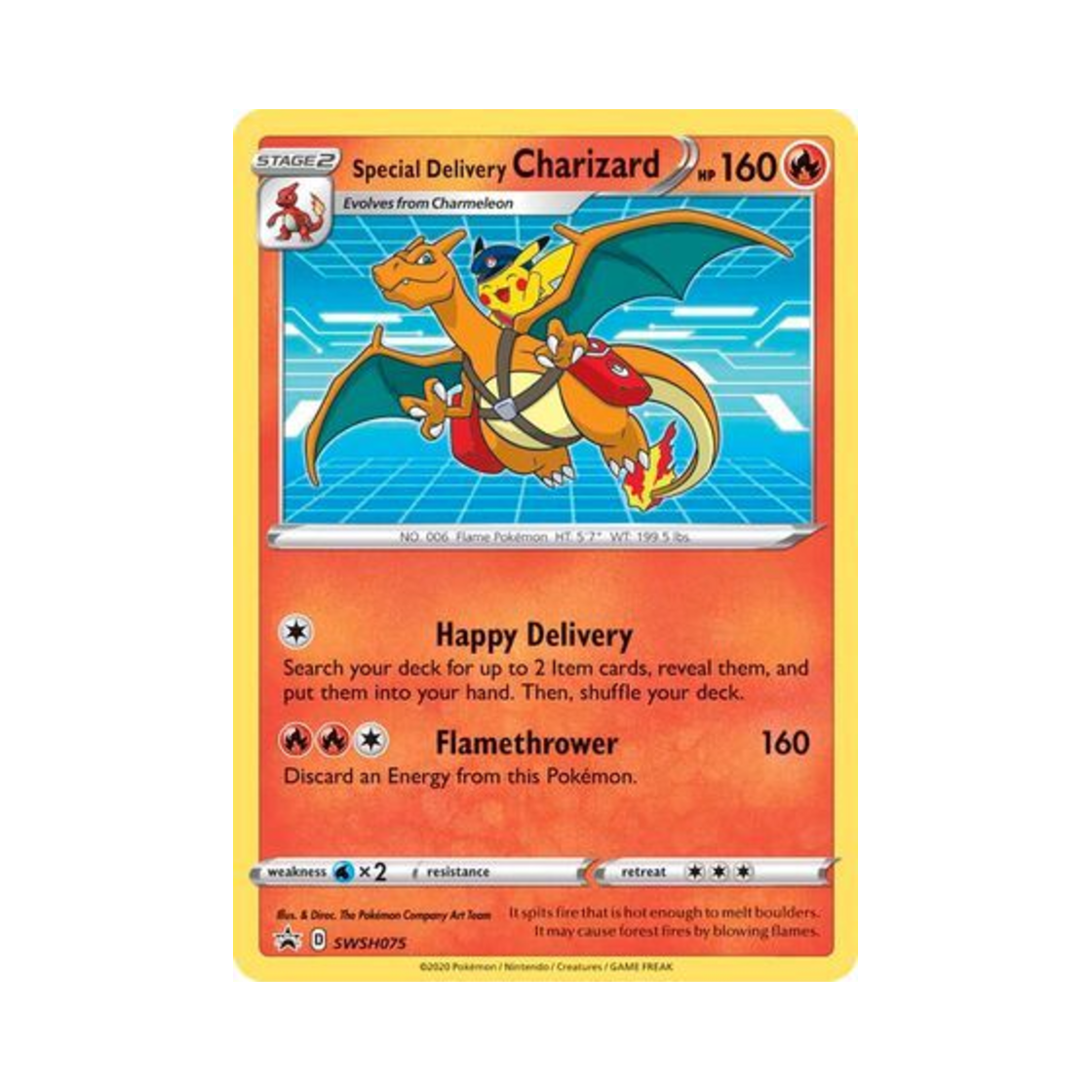 포켓몬 TCG 스페셜 딜리버리 리자몽 P 소드 & 실드 프로모카드 (영문판)(Pokemon TCG Special Delivery Charizard P Sword & Shield Promos (English Ver.))