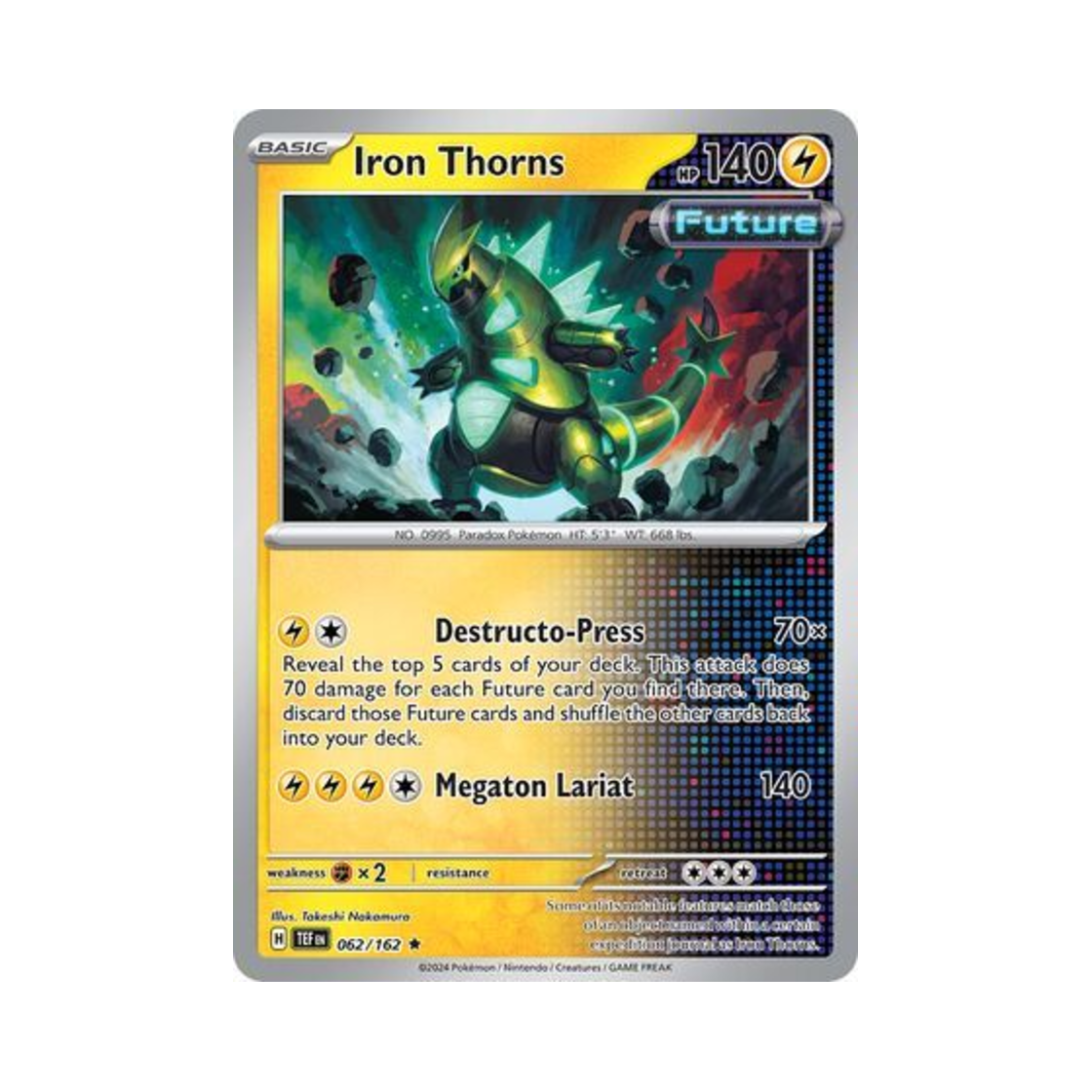 포켓몬 TCG 무쇠가시 R 템포럴 포시스 (영문판)(Pokemon TCG Iron Thorns R Temporal Forces (English Ver.)) - 1