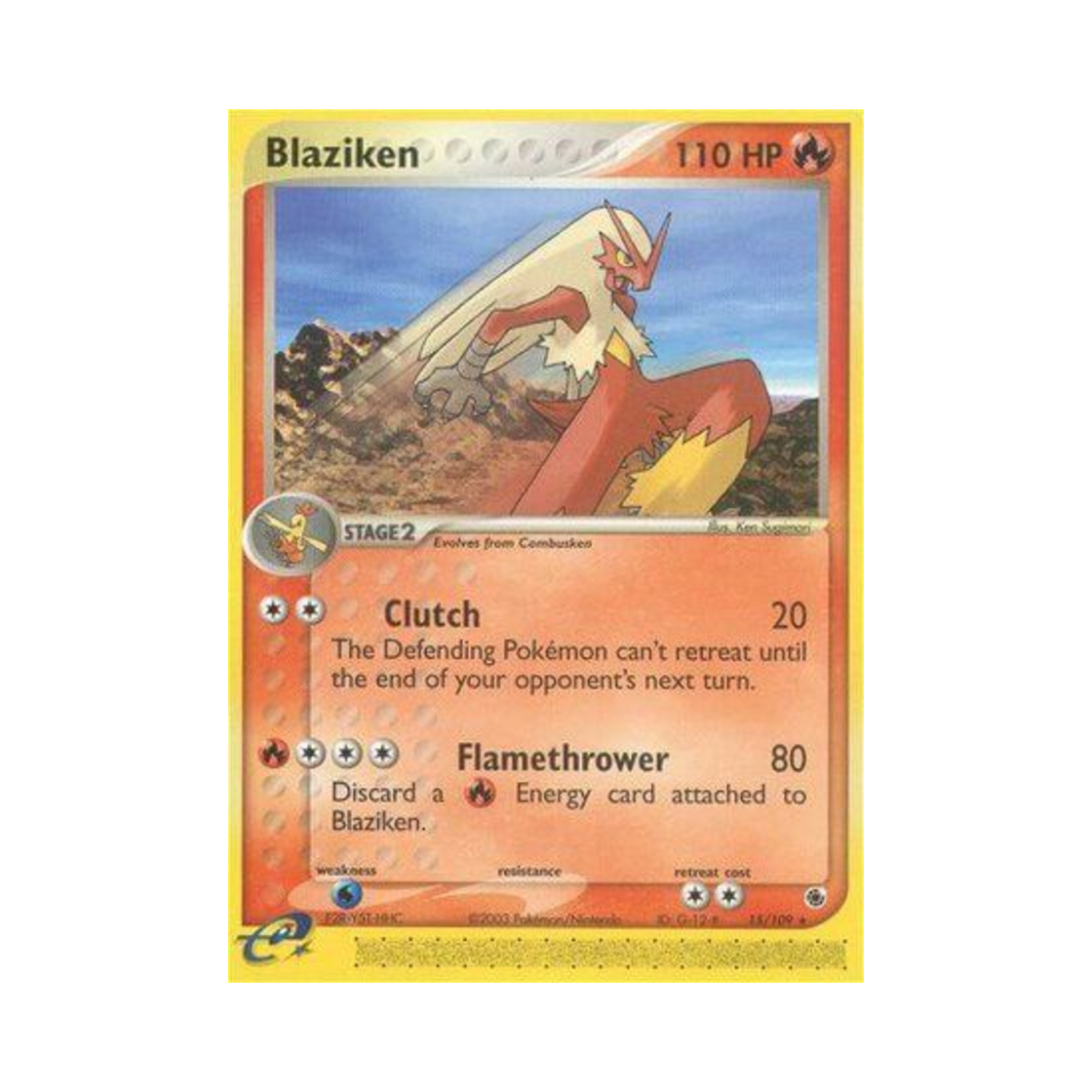 포켓몬 TCG 번치코 R EX 루비 & 사파이어 (영문판)(Pokemon TCG Blaziken R EX Ruby & Sapphire (English Ver.)) - 1